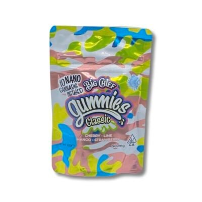 Big Chief Gummies 500mg, authentic Big Chief edible in sealed packaging