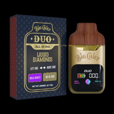 Big Chief Bolo Runtz and Do-Si-Dos 2 g THC Disposable Duo, authentic Big Chief disposable in sealed packaging