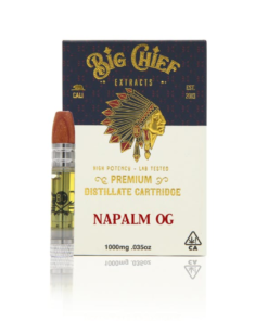 Big Chief THC Cartridge 1G – Napalm OG