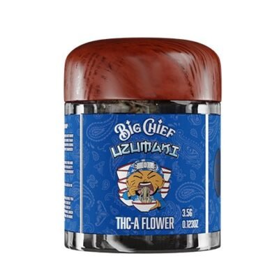 Big Chief Uzumaki THCA Flower Jar (3.5g), authentic Big Chief flower jar in sealed packaging