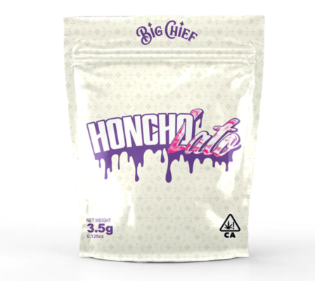Honcholato Indica, authentic Big Chief flower jar in sealed packaging