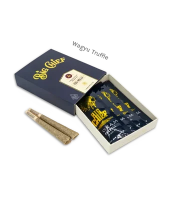 WAGYU TRUFFLE PRE-ROLLS 4 PACK, authentic Big Chief pre roll in sealed packaging