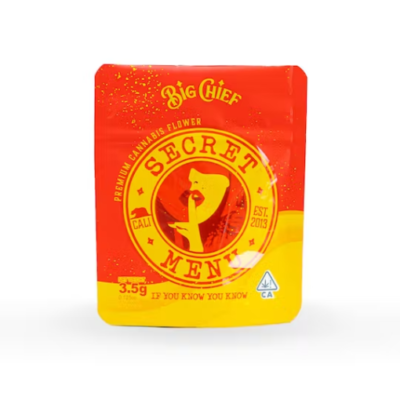 Secret Menu, authentic Big Chief flower jar in sealed packaging