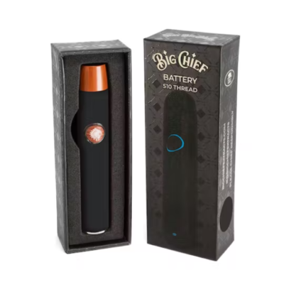 Big Chief 510 Thread Battery Black, authentic Big Chief battery in sealed packaging
