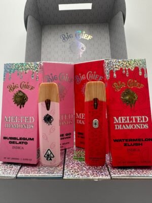 Big Chief 2g Melted Diamonds Disposable Vape, authentic Big Chief product in sealed packaging