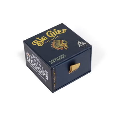 Triple Scoops Live Resin Diamonds, authentic Big Chief product in sealed packaging